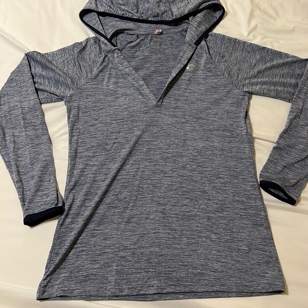 Under Armour Women’s Tech Long Sleeve Hoodie Blue Women’s Small S
